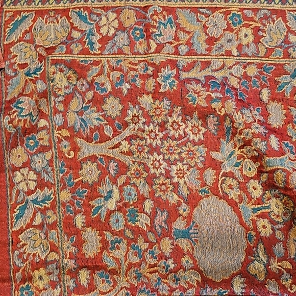 Stunning new in box PASHMINA SHAWL 86x31 so soft gorgeous pattern reds - Picture 5 of 12